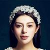 Hair Jewelry Tiara Beautiful Bride Headdress Imitation Pearl Flower Wedding Bridal  Accessories for Women