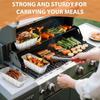 30/50Pcs Disposable Grill Grease Tray Aluminum Drip Pans Disposable Aluminum Foil Box  Kitchen Prep