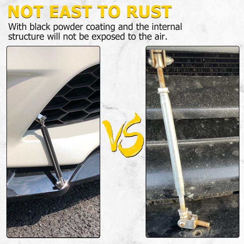 2Pcs 150mm/200mm Universal Car Front Bumper Lip Splitter Spoiler Rod Support Strut Tie Bar Carbon Fiber Auto Support Rod