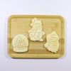 Merry Christmas Cookie Embosser Mold Cartoon 3D Santa Claus Snowman Crystal Ball Fondant Stamp Cake Decorating Tools for Baking