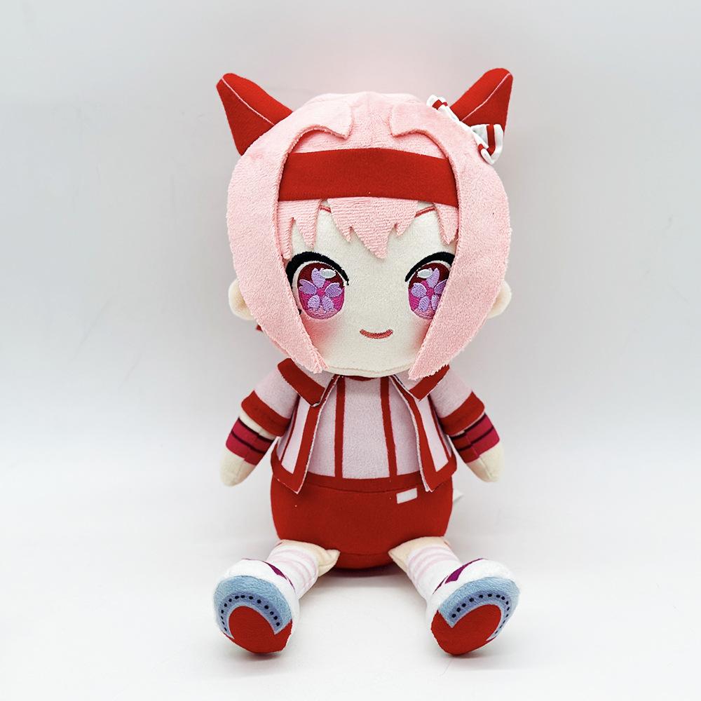 Кавайная плюшевая игрушка Uma musume Персонаж аниме Pretty Derby Мерч Рисовый Душ Огури Кэп Игрушки Maruzensky Подарок на День Рождения Рождество