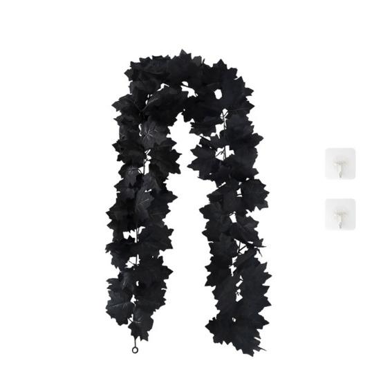 1/2 шт. 175/200 см Осенняя гирлянда из кленовых листьев для подвешивания в помещении и на улице, искусственные листья, растения, лиана, ротанг, осеннее украшение для каминной полки, камина, крыльца