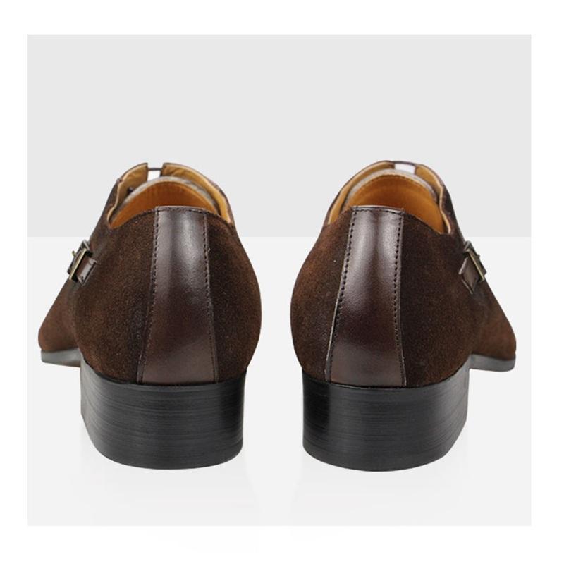 Fashion High Quality Men's Dress Shoes Retro Business Handmade Patchwork Luxury Oxfords Sapato Social Masculino Fashion Office Shoes New