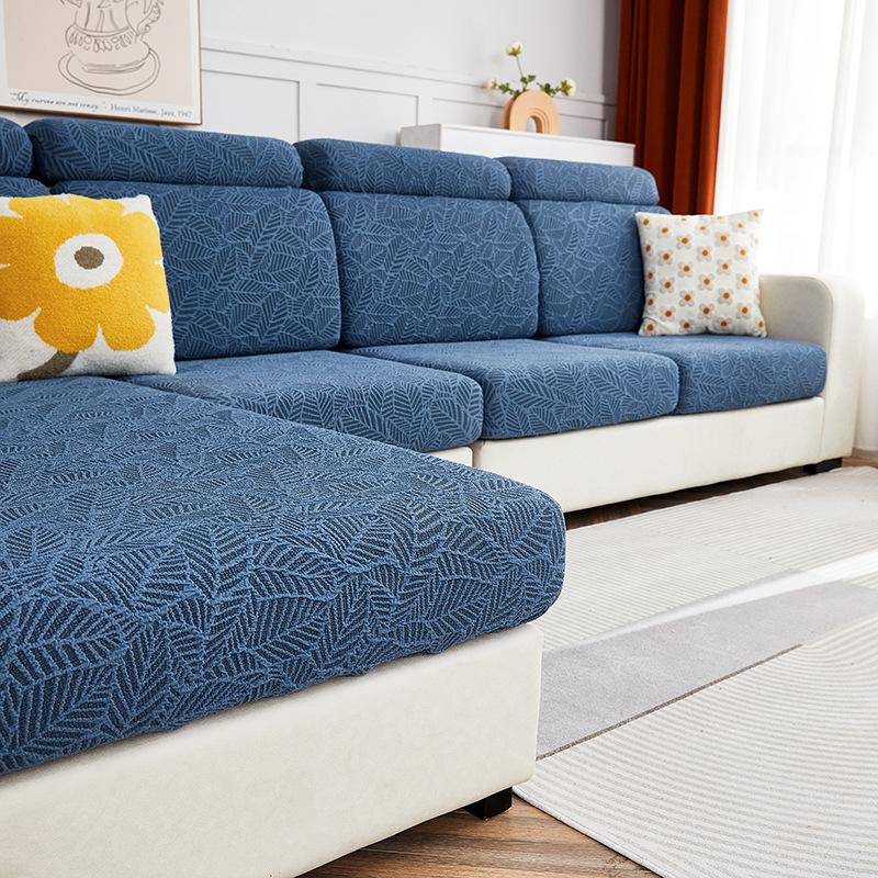 Высоковесный утолщенный жаккардовый четырехсезонный эластичный чехол для дивана с полной оберткой, универсальный чехол для подушки, комбинированный диван