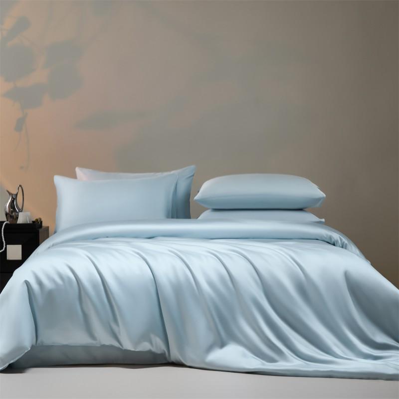 100% Tencel Lyocell Bedding Set Smooth Cool Touch 4-Piece Sleep With Anti-Bacterial Anti-Mite Function
