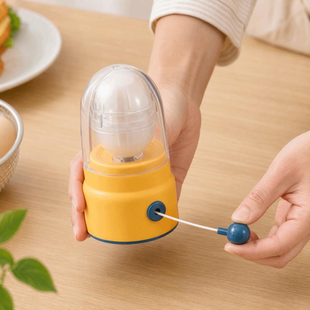 Yellow Pink Egg White and Yolk Mixer ABS PC Silicone Egg Spinner Manual Egg Shaker Home Cooking