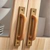 Bronze Colour Solid Wood Cabinet Handle Decorative Cabinet Pull Retro Pull Handle  Wardrobe