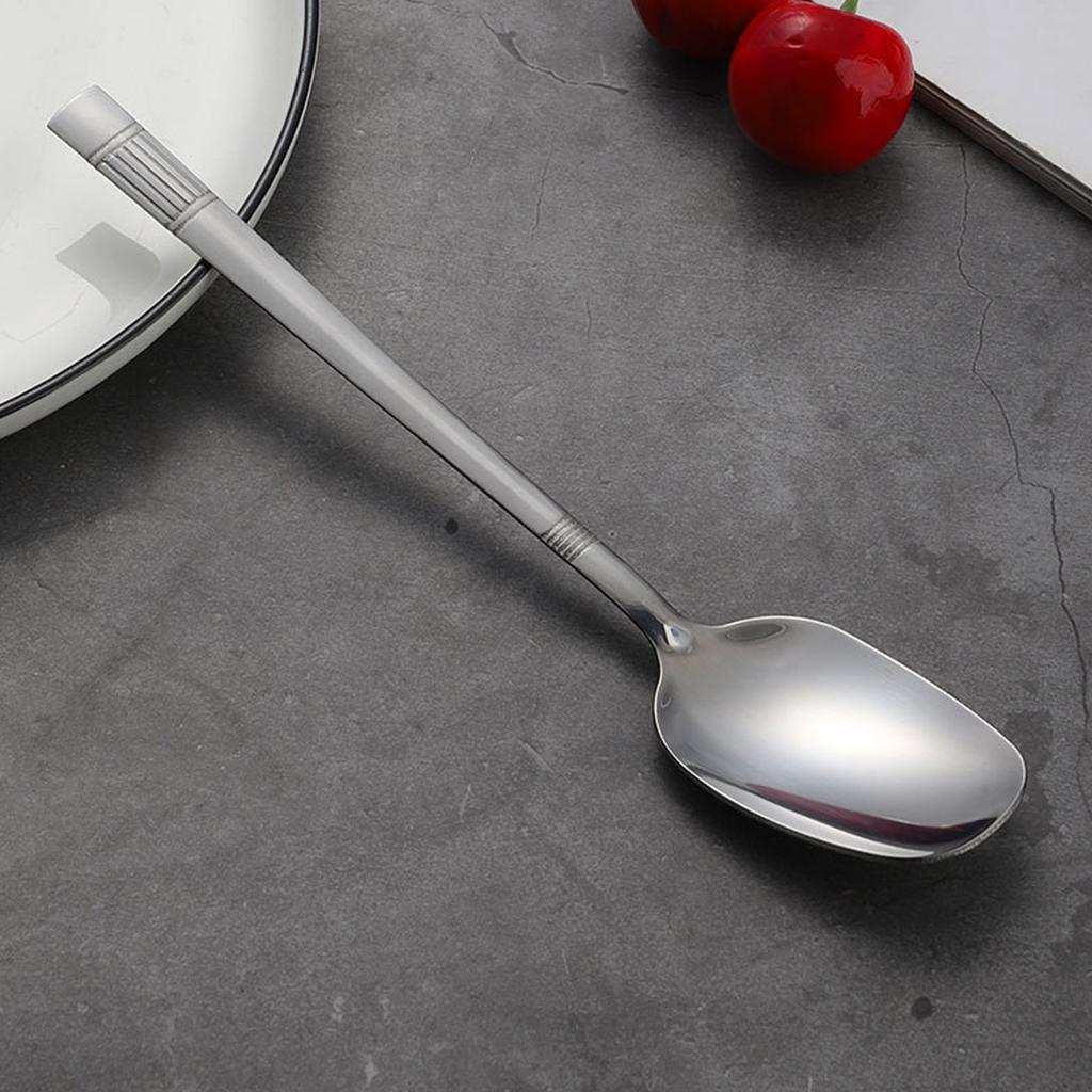 Ложка из нержавеющей стали креативная цветная корейская бытовая толстая ложка для риса ложка ложка суповая ложка большая круглая ложка