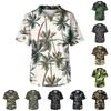 Men's Printing Short Sleeve V-neck Working Blouse Chest Pocket Carer Top