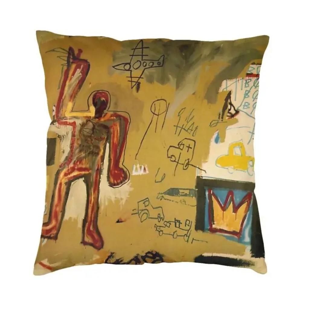 New Street Graffiti Cushion Cover Polyester Throw Pillow Case for Sofa Square Pillowcase Home Decorative 45x45cm 18x18Inch