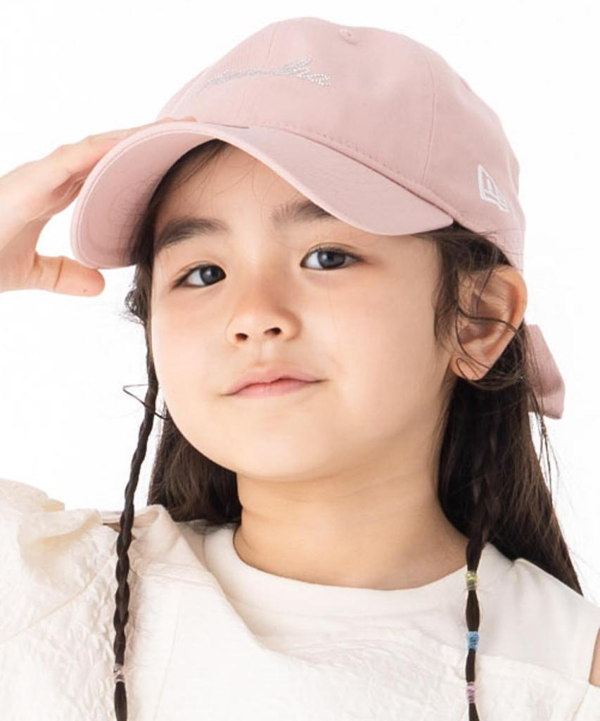 New Era Youth 9TWENTY Ribbon Cap 15171650 NER35K9066 Pink New Era Kids Ribbon Cap with ONSPOTZ Rhinestone Suitable for women and 920 Low profile Sun