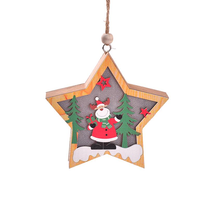 Christmas LED Light-Up Ornaments: Santa, Snowman & Reindeer Figurines