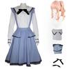 Anime Project Sekai Colorful Stage Feat Cosplay Akiyama Mizuki Wig Tops Bow Tie Short Skirt Halloween Carnival Party Costumes