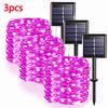 42M400Leds Солнечный светодиодный светильник, уличная гирлянда, садовая гирлянда на солнечных батареях, водонепроницаемая рождественская гирлянда для сада, украшение на открытом воздухе