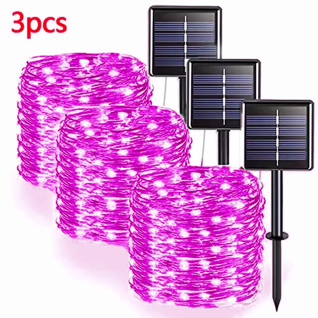 42M400Leds Солнечный светодиодный светильник, уличная гирлянда, садовая гирлянда на солнечных батареях, водонепроницаемая рождественская гирлянда для сада, украшение на открытом воздухе