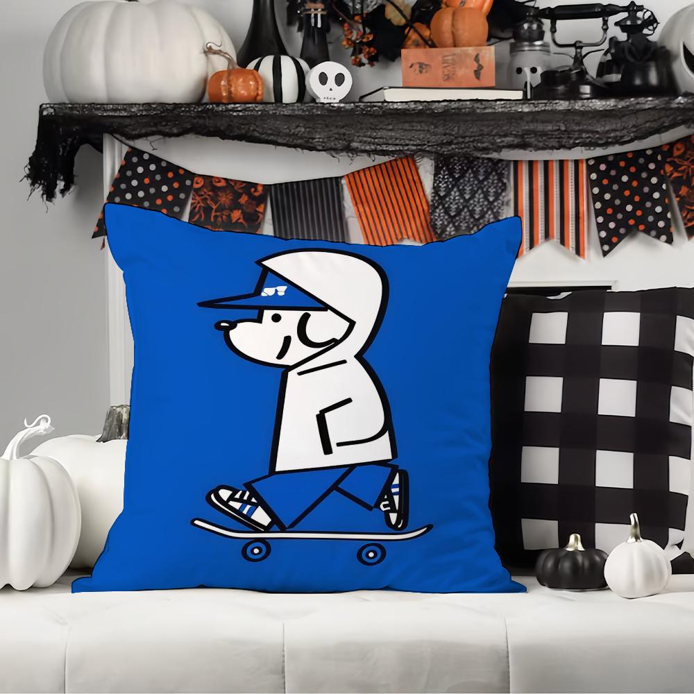 Cartoon cute S-Ska T-Ter J-JOHN Pillow Case Office Cushions Suitable For Sofa Car Bedroom Decorative Cushion Cover