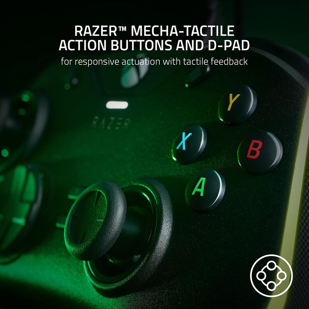 Razer Wolverine V2 Chroma Проводной игровой профессиональный контроллер для Xbox Series Xbox RGB подсветка Переназначаемые кнопки Триггеры Кнопки Триггер Черный XS, One,