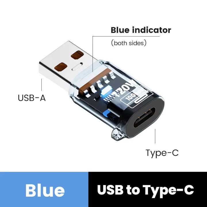 OTG-адаптер Type C на USB A мощностью 120 Вт, адаптер USB 3.2 на Type C (мама), подходит для iPhone 15, 16, Macbook, iPad, поддерживает быструю зарядку