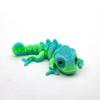 3D-печать фигурок хамелеонов, многошарнирные подвижные имитационные глаза, игрушка для детей, подарок, украшение гостиной
