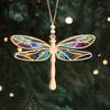 Подвесное украшение стрекоза, ловец солнца, декоративная подвеска, украшение для рождественской елки