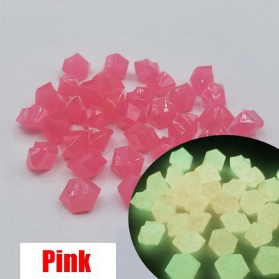 25/100/300pcs Garden Decor Luminous Stones Glow In Dark Decorative Pebbles Outdoor Fish Tank Decoration Pebble Rocks Aquarium Mix Color