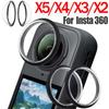 Для Insta360 X5 X4 X3 X2 Защитные пленки для объектива Прозрачные Вращающиеся Липкие Антицарапины Защита для спортивной камеры Сменная защита объектива
