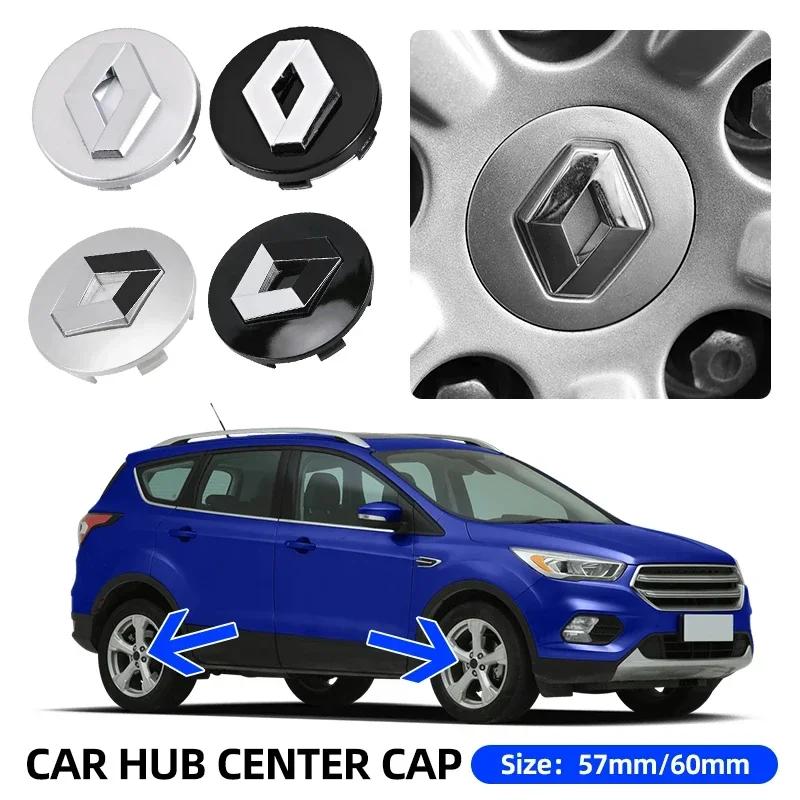 Interior Stickers For Renault Koleos Captur Kadjar Megane Clio Talisman Scenic Arkana 4PCS 57mm 60mm Car Wheel Center Hub Cap St Y777