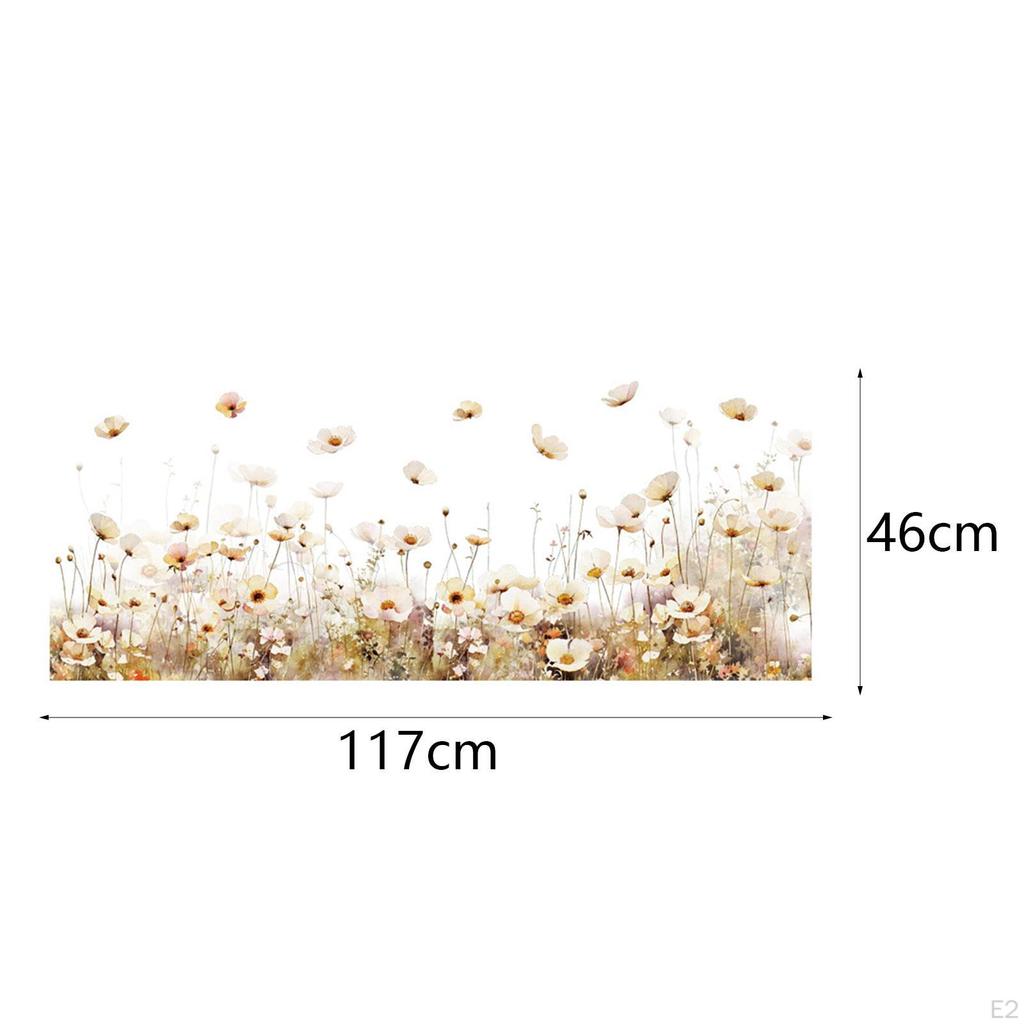 Растения, цветы, наклейки на стены, цветочные наклейки, декор современного искусства для дивана в спальне, фон