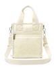 Официальная сумка через плечо DENIM MINI White Sherpa N/S TOTE/1609 Женская джинсовая/кремовая