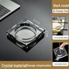 Crystal Glass Ashtray: Elegant, Fly-Repellent Design for Home or Office