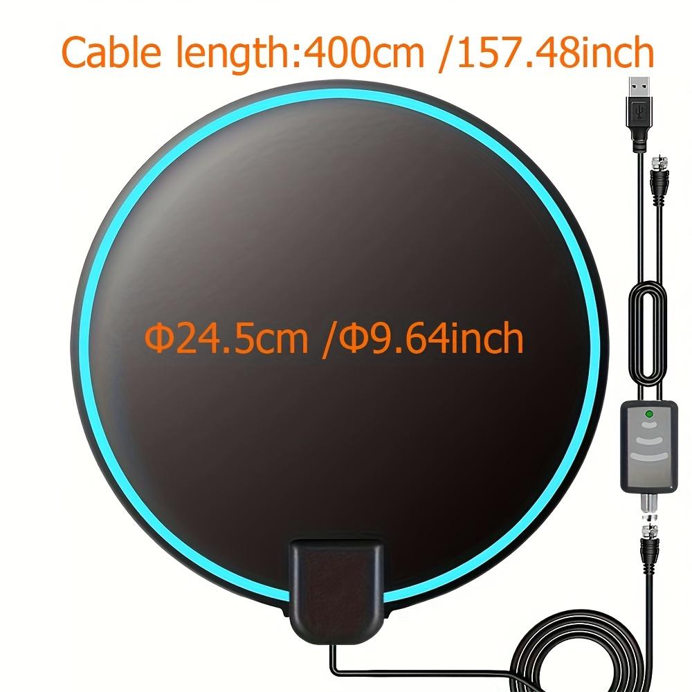 Цифровая HDTV антенна с большим радиусом действия 100 миль для помещений, усиленный усилитель сигнала, поддержка 4K 1080P UHF VHF FM местных каналов с