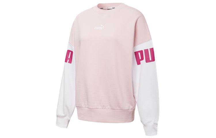 Puma Толстовки Женские Розовые С круглым вырезом Умеренный Обычный 535187-16