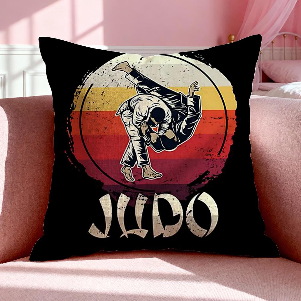 Спортивная наволочка J-Judo Дышащая льняная наволочка Летняя Без запаха Экологически чистая Невидимая молния Стирка