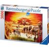 Puzzle 3000 Pieces The Pride of the Massai, Adults and Children, Landscape and Nature, From 14 Years Old, Ravensburger
