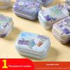 Крышка-раскладушка Жестяная коробка Мини Железная коробка Портативная Маленькая банка для хранения Конфет Таблеток Скрепки Стиль Декоративная коробка Контейнер