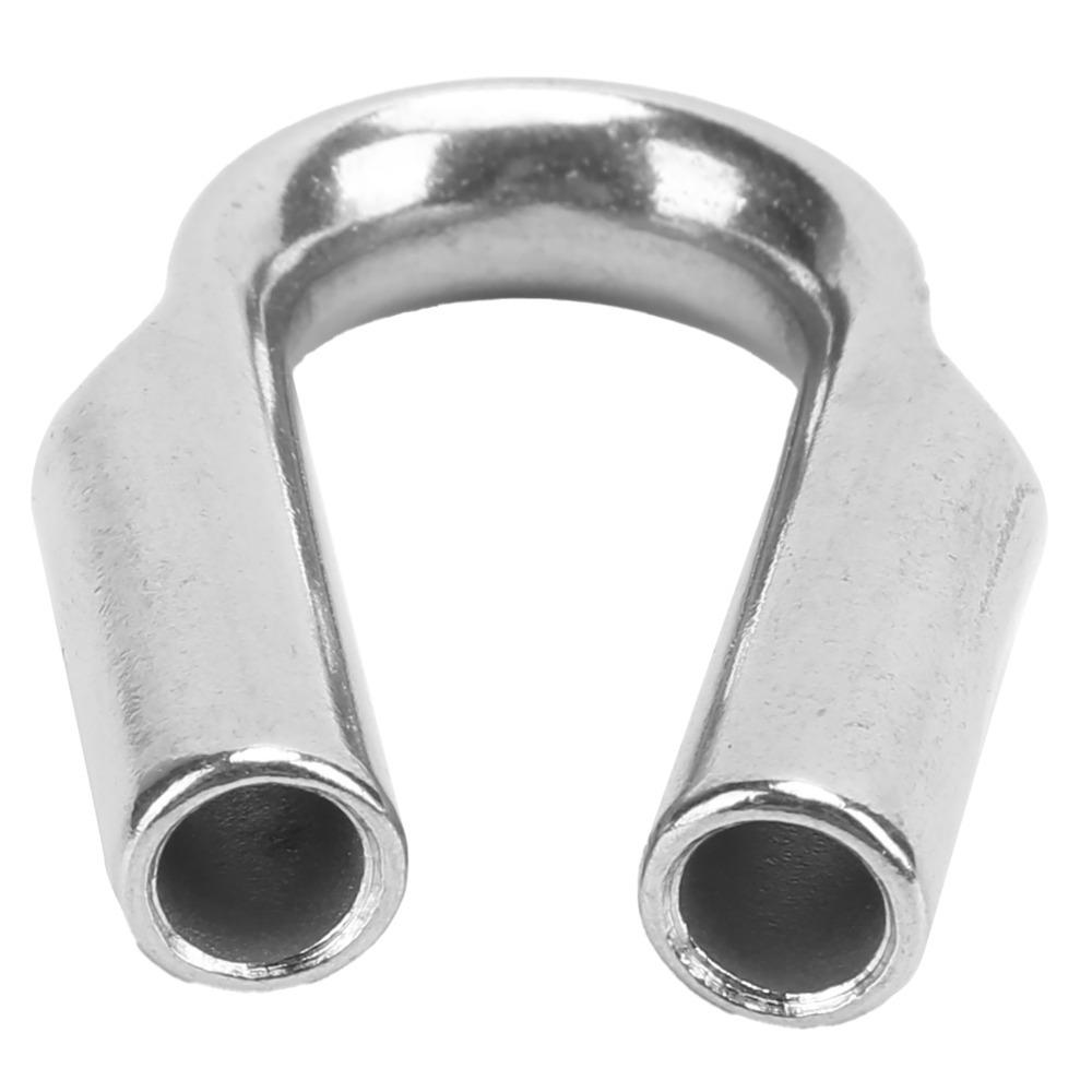 4pcs Heavy Duty Stainless Steel Thimbles Durable Winch Rope Thimble Heavy Duty Thimble  For Rigging