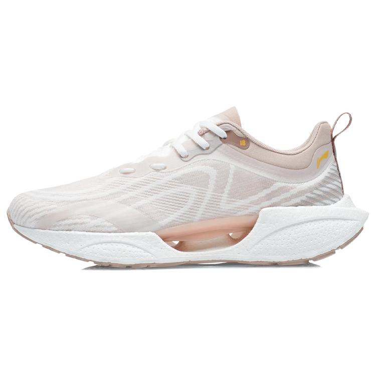 Li Ning Super Light 18 Дышащие Низкие Беговые Кроссовки Женские Бежевые ARMR008-13