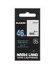 Genuine Casio Label Writer Nameland Tape 46mm Transparent with Black Text XR-46X