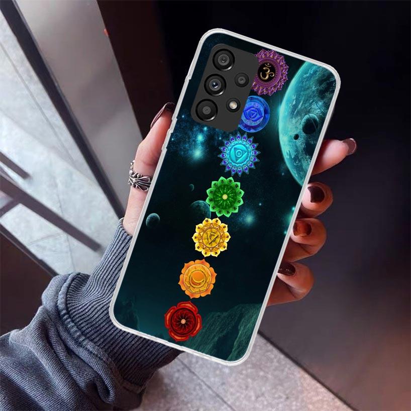 Yoga Chakra Spiritual Energy Universe Phone Case For Samsung Galaxy A52 A51 A50S A32 A22 A12 A02S A72 A71 A31 A70 A30S Note 20 U