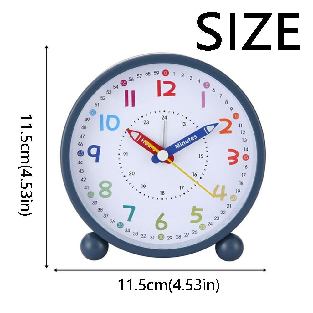Pencil Design Children's Alarm Clock Battery Operated Time Planning Clock Bedroom Decor