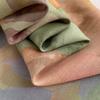 Mori Oil Painting Leaves 71 Small Square Scarf Cotton and Linen Silk Scarf Women's Versatile Spring and Autumn Summer Mother Scarf Neck Protection