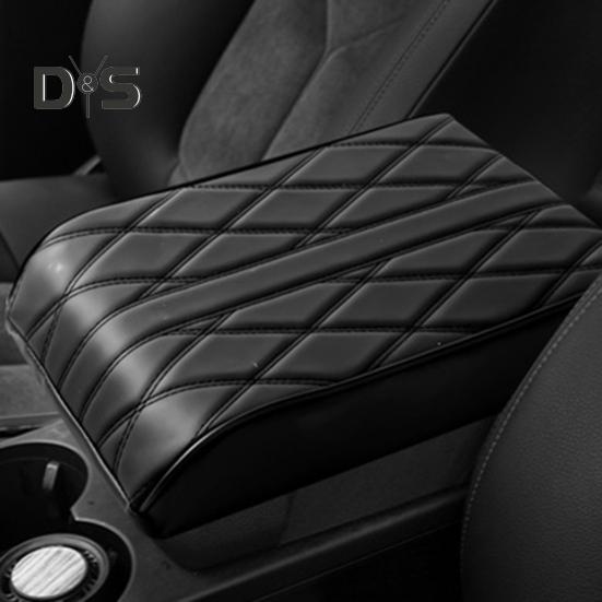 Car Armrest Box Pad Wear Resistant Scratch Proof Universal Soft Fabric Central Control Armrest Box Cover Car Accessories