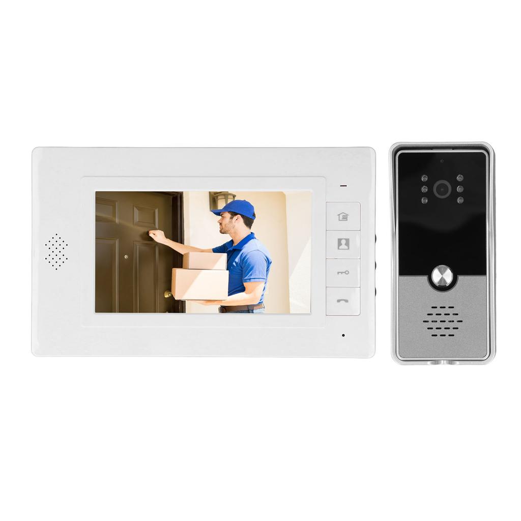 7in Video Doorphone System Color HD Smart Wired Video Intercom System for Villa Building