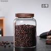 Кухонный контейнер для продуктов Банка для джема, конфет, чая, Бутылка, Бытовая стеклянная банка для хранения большой вместимости с крышкой, Прозрачная герметичная банка для орехов