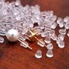 100Pcs Clear Soft Plastic Earrings Back Пробки Earnuts Безопасный инструмент