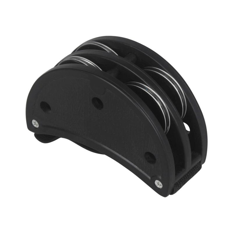 Foot Jingle Tambourine Elliptical Cajon Box Drum Companion Accessory for Hand Percussion Instruments