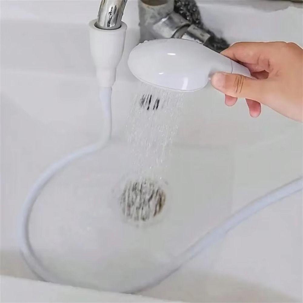 Rubber Hose Pet Faucet Sprayer Flexible Pet Shower Sprinkler Hose Dog Shower Head Bathroom Use