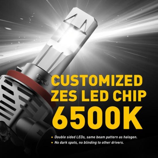 AUXITO H11 H8 Комплект светодиодных фар Ближний Дальний Свет Супер Яркий 24000Лм EOA