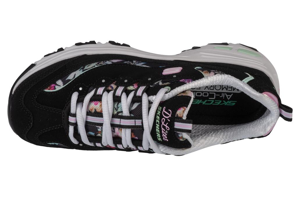Skechers D'Lites-Blooming Fields, Женские черные кроссовки