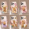 Чехол для мобильного телефона Butter bear apple 17 17pro прозрачный 17promax мультяшный 16 полный набор tpu противоударный мягкий чехол